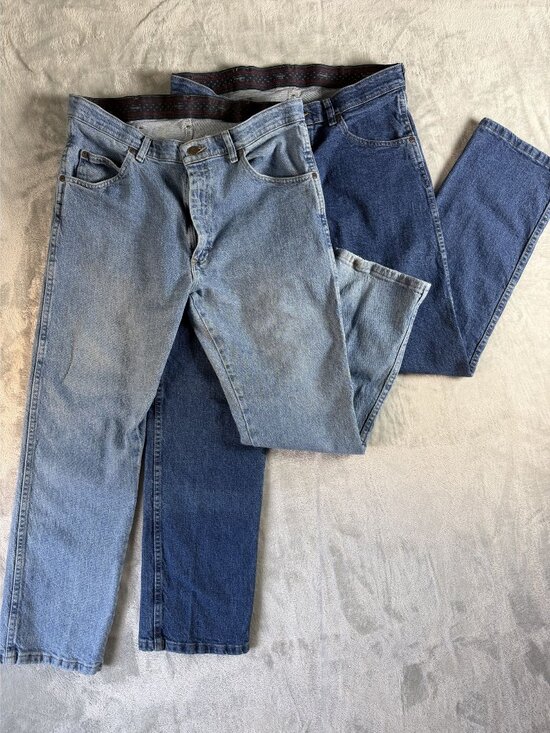 Wrangler Other - WRANGLER‎ Jeans Mens 34x30 Blue Denim Straight Leg Classic Fit 2 Pair Lot